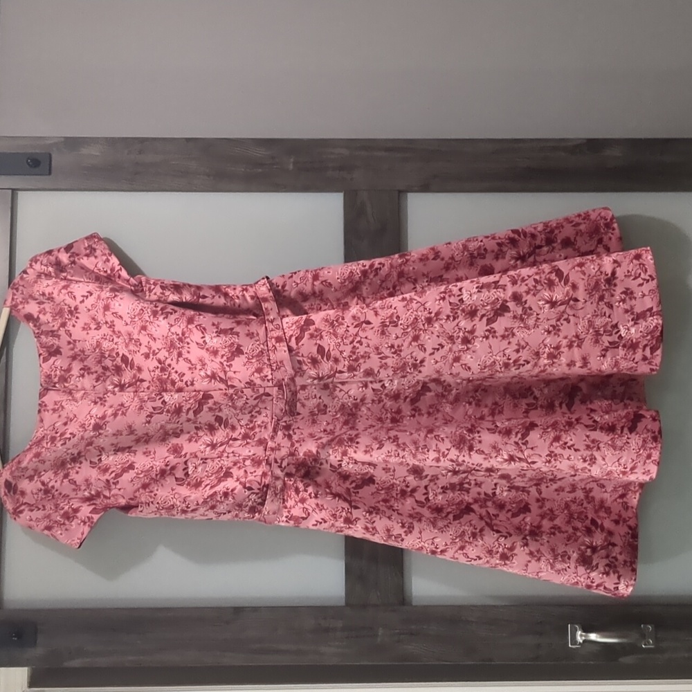 Gal Meets Glam Elle Dress in Pink Rose floral Size 20 - Picture 10 of 10